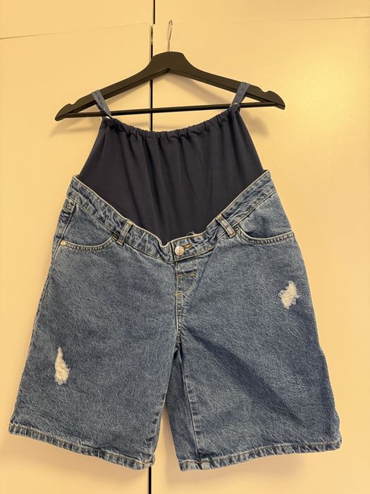 Set haine gravide mărimea S-M (aprox 60kg) - Tricou și pantaloni scurți denim LC Waikiki