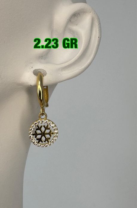 Cercei aur 14 k superbi
