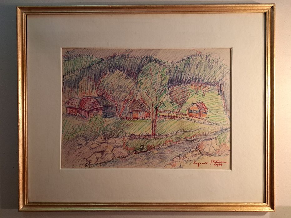 Pictură,"Pe Valea İzei",Eugenia Ștefănescu (n.1919 - ?)