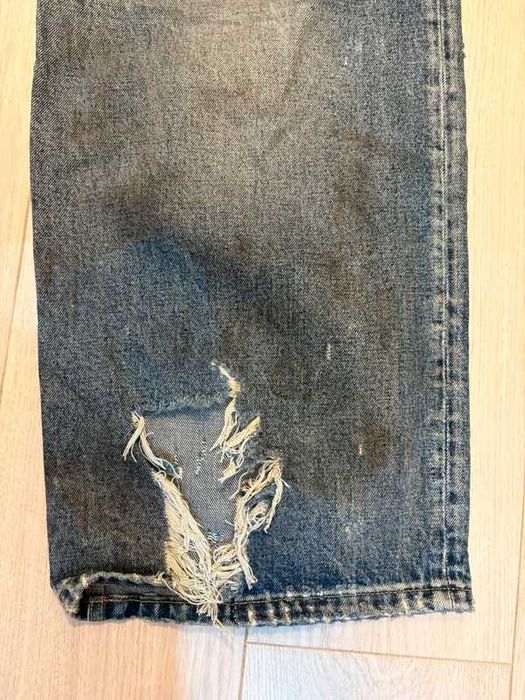 Balenciaga SS23 Mud Oil Spilled Denim Baggy Jeans