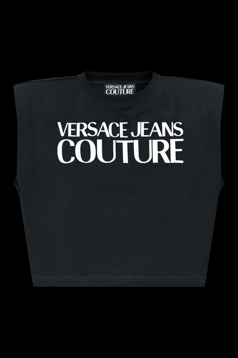 Дамска тениска Versace Jeans Couture logo print cropperd T-shirt