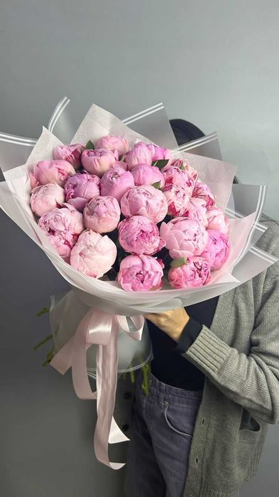 Пионы розы цветы букеты