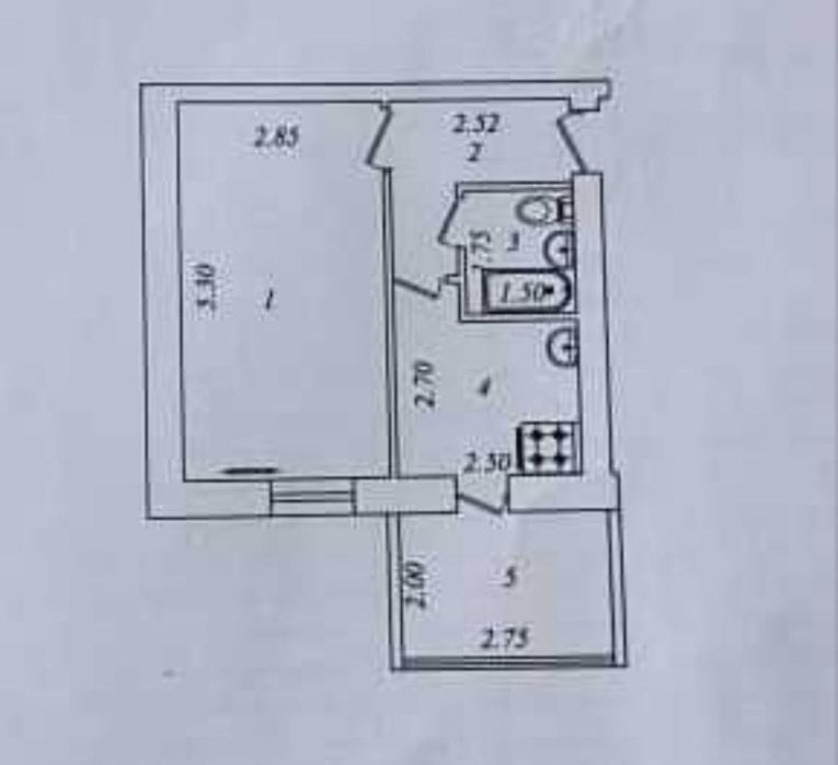 1 комнатная  квартира в центре, собственник