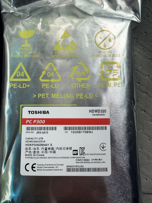 Жесткий диск HDD 1Tb, 2Tb