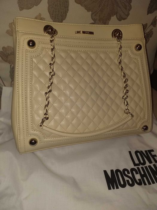 Geanta LOVE MOSCHINO/bej(avorio)