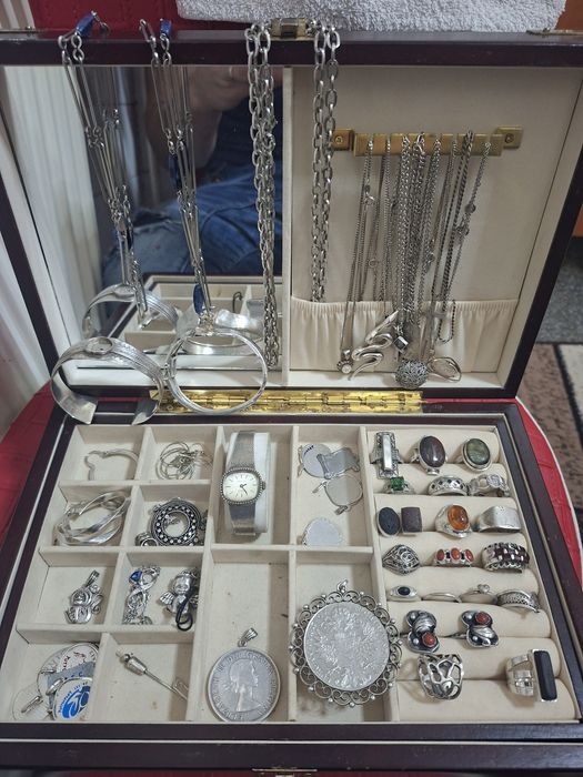 Argint inele  lanțuri ceas butoni pandantiv