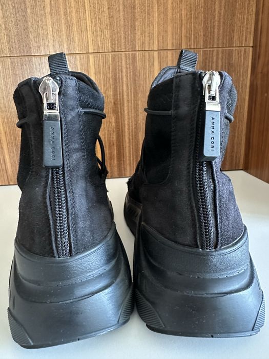 Sneakersi  Anna Cori negri, mărimea 37