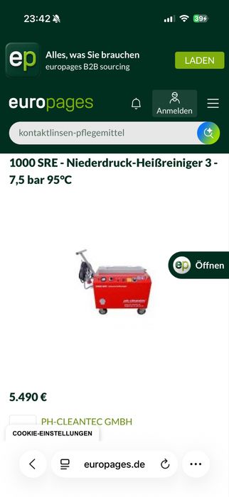 Професионална почистваща машина PH CLEANTEC 1000 SRE