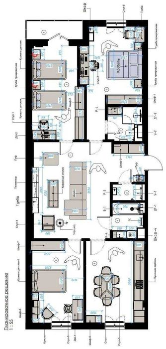 4-х комнатная в ЖК «Comfort House» ID: 6989