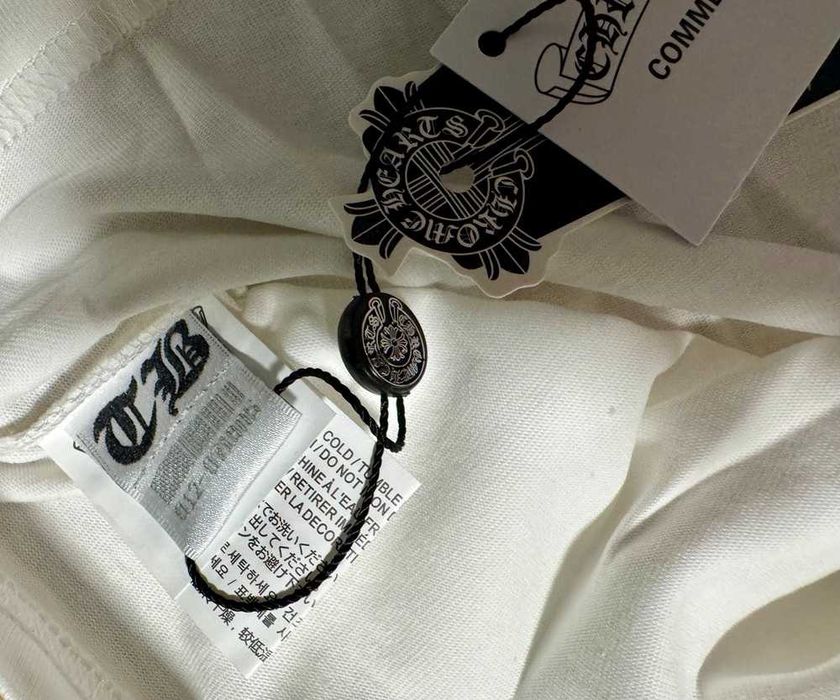Chrome Hearts "Neck Logo" White T-shirt