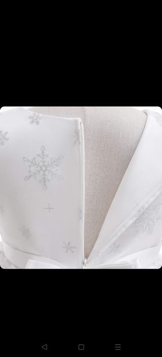 Rochie Fulg de Nea - serbare Crăciun 120 cm