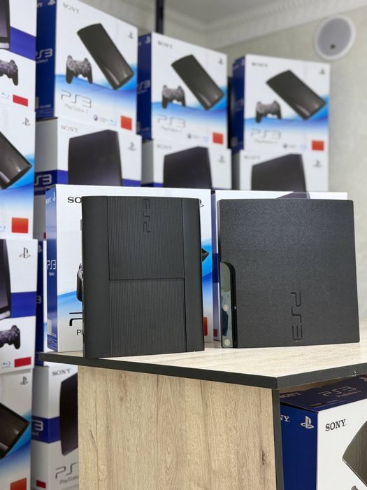 Playstation 3 slim  yevropa RASM REAL oyinlari yozlgan 2ta jostik