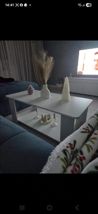 Măsuță cafea culoare alba