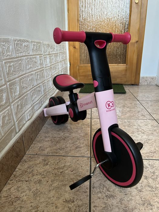 Tricicleta cu pedale Kinderkraft 4 Ttrike roz 3 in 1
