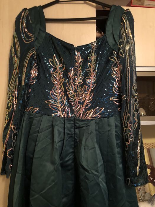 Rochie eleganta verde deosebita