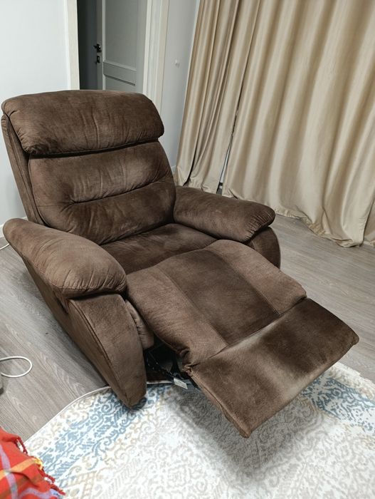 Кресло качалка реклайнер откидные тканевые