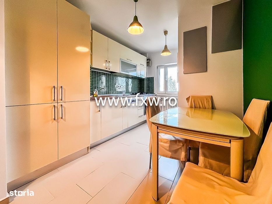 Apartament 3 camere mobilat si utilat modern