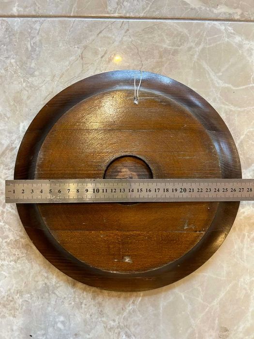 Дървена чиния за стена винтидж