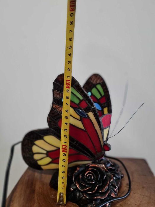 Антична лампа  пеперуда  стил Тифани