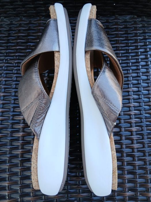 Дамски кожени чехли Clarks Un Structured (Un Bali Go) – Естествена кожа, Размер 39