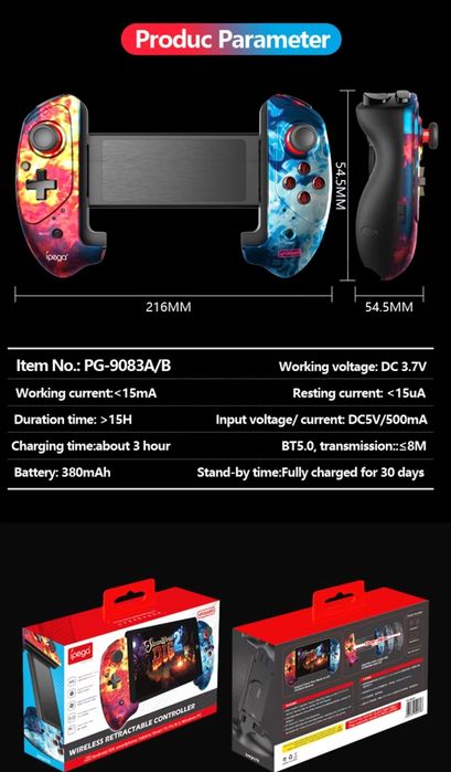 Джостик геймпад контроллер для телефона планшета пк беспроводной блюту