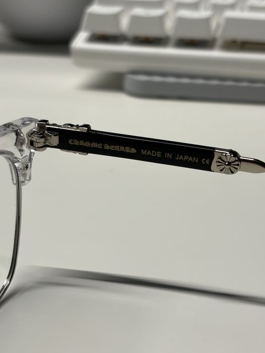 Chrome Hearts Clear/Silver – Очила със защита от синя светлина
