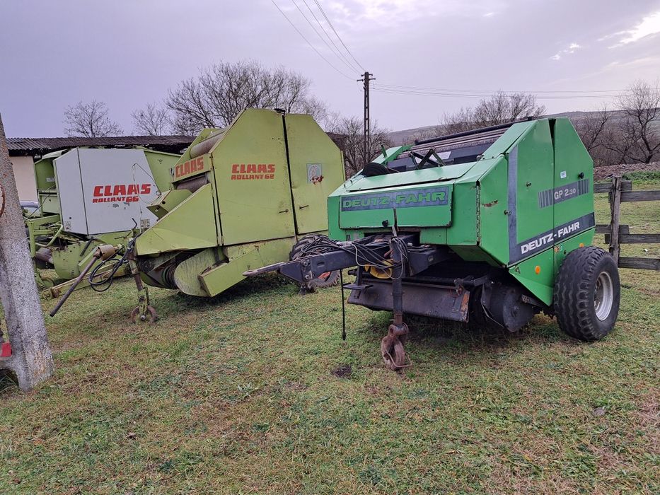 Krone , Claas rollant 46 , 66 , 250 , Deutz presa de balotat rotunda