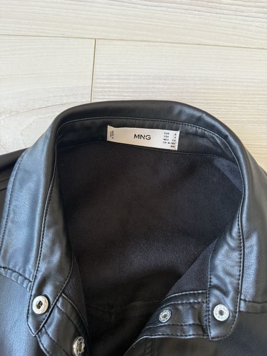 Кожена спортна рокля на MANGO