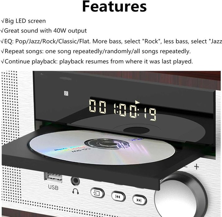 Премиум стерео уредба HANLIM HL-816 CD, FM, Bluetooth/AUX/USB