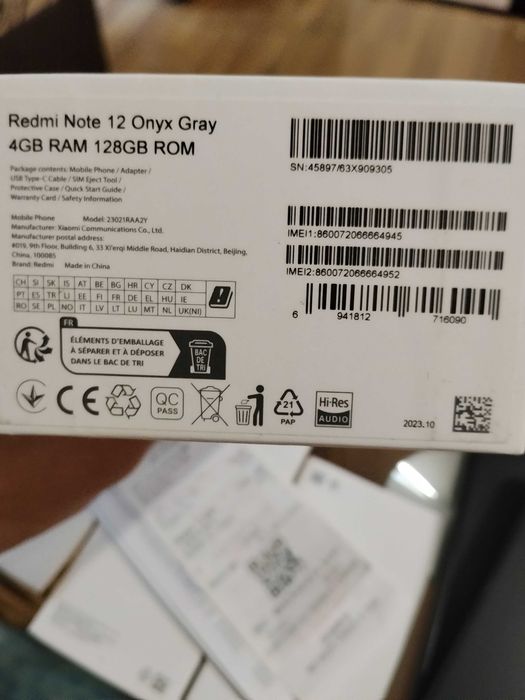 Xiaomi Redmi Note 12 128/4 GRAY