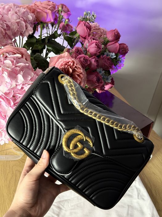 Черна дамска чанта Gucci