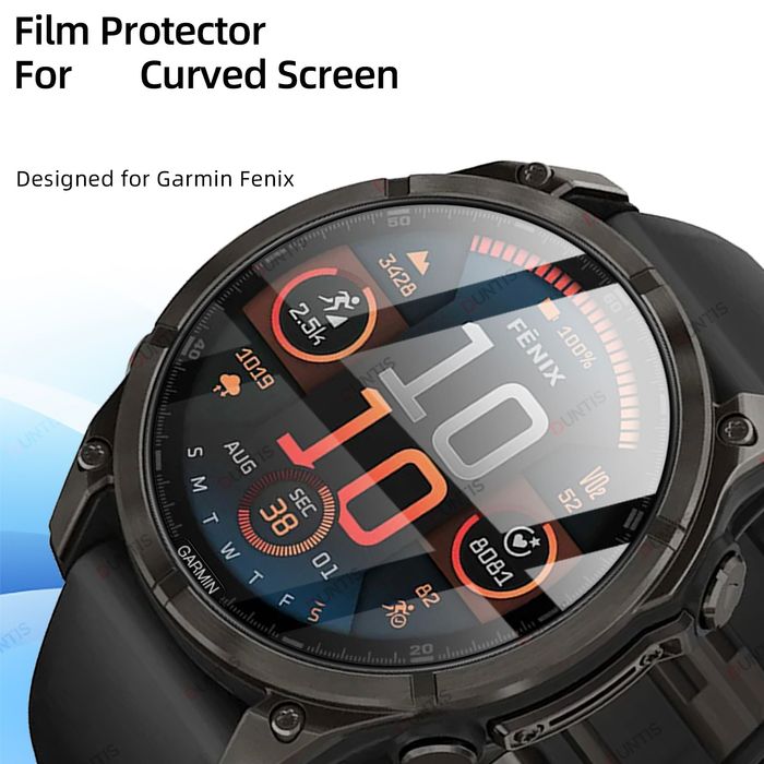 Garmin Fenix 8 / 8 Pro / 51mm. 47mm. 43mm. / 5D Протектор за цял екран