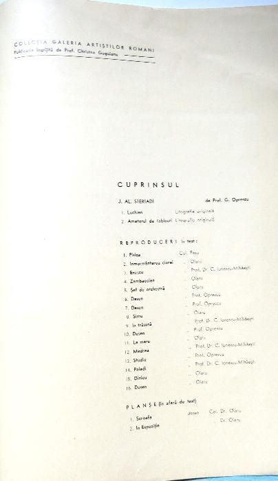 J.AL.Steriadi 1942 editia I-a octombrie 1942