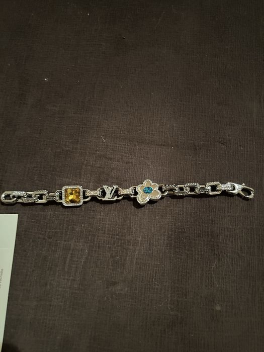 Bratara louis vuitton silver