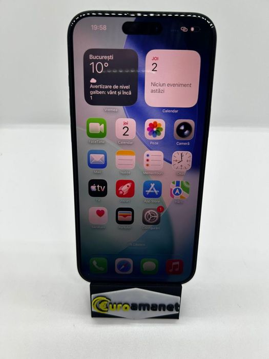 Apple iPhone 16 Plus, 128GB, 5G, Black - 100% batt, 89cicluri -D-