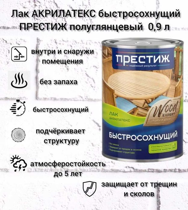 Лак матовый/полуглянцевый бесцветный Престиж! Откр до 23:00! Доставка