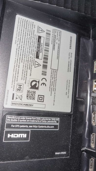 Televizor samsung curbat ecran defect