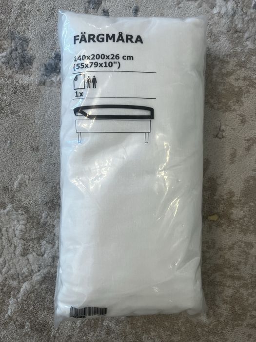 Cearceaf alb elastic 140X200 cm