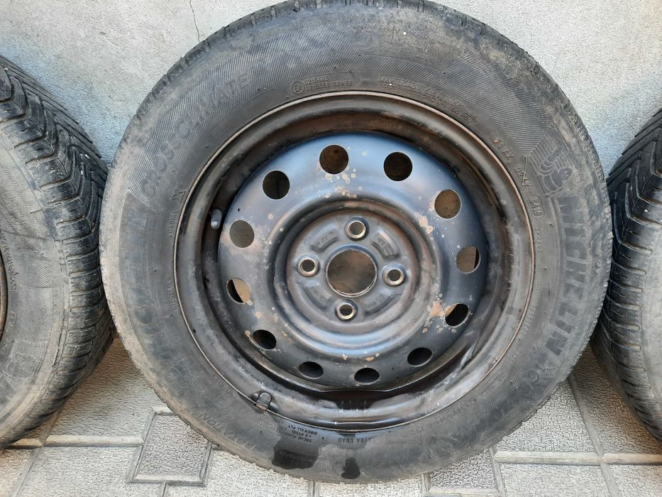jante tabla 14" 4x100 cu anvelope michelin m+s 165/70r14 suzuki