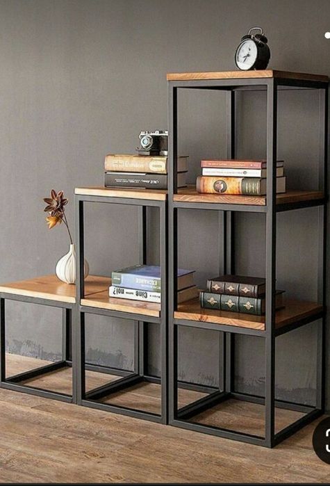 Етажерка от метал и дърво различни видове