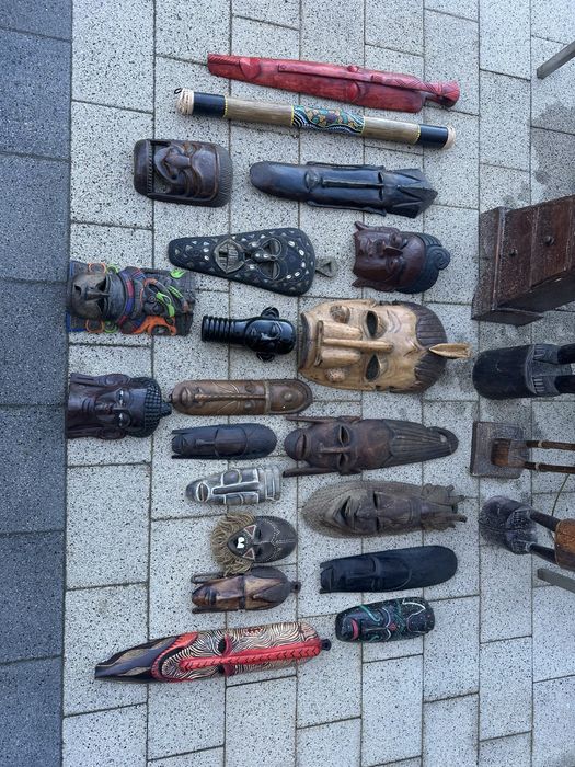 Африканец декорация маски дървени