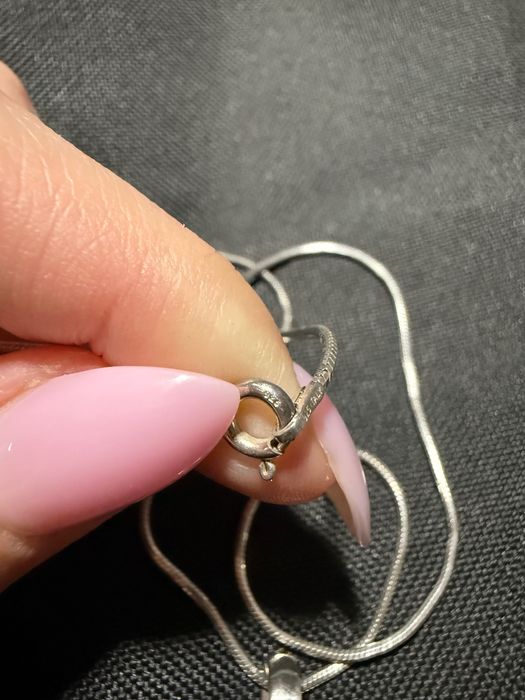 Сребърно колие с висулка Сваровски / Swarovski