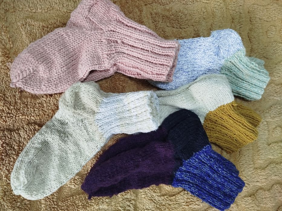 Продам носки шерстяные вязаные