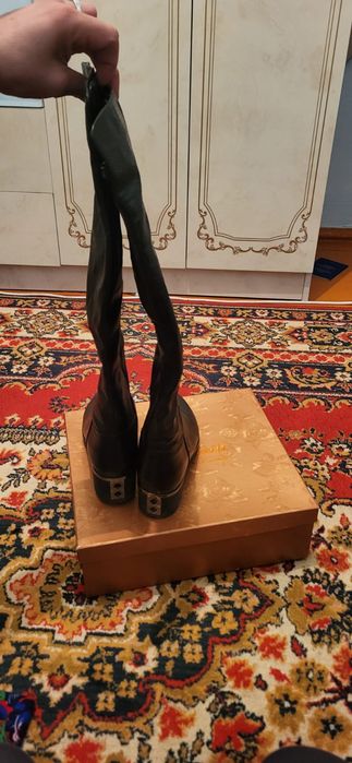 Сапоги     натуральная кожа