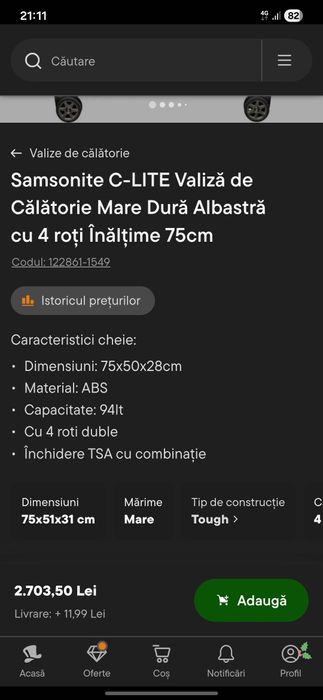 Valiză Samsonite