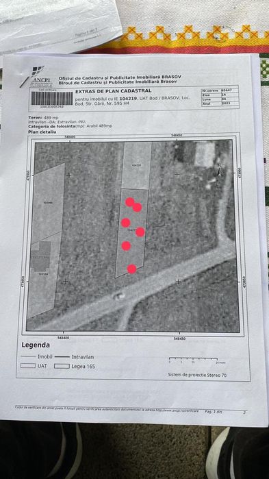 Vând teren  intravilan intrare Bod bod  sat