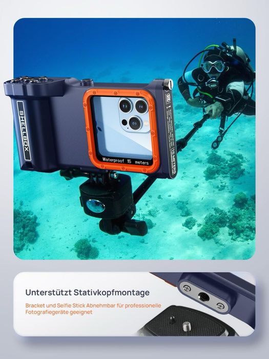 Lanhiem Husă Telefon Subacvatică IPX8 – 15m – Diving – iPhone/Samsung – 4.7-6.9”