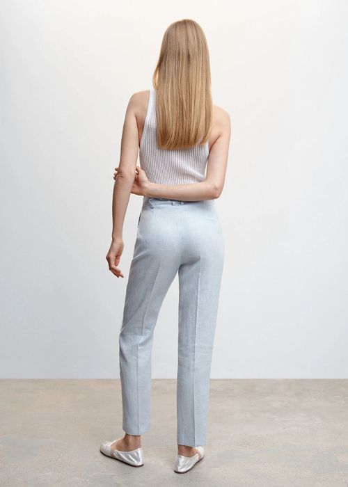 MANGO. Plus  size. 100% лён. Костюмные брюки