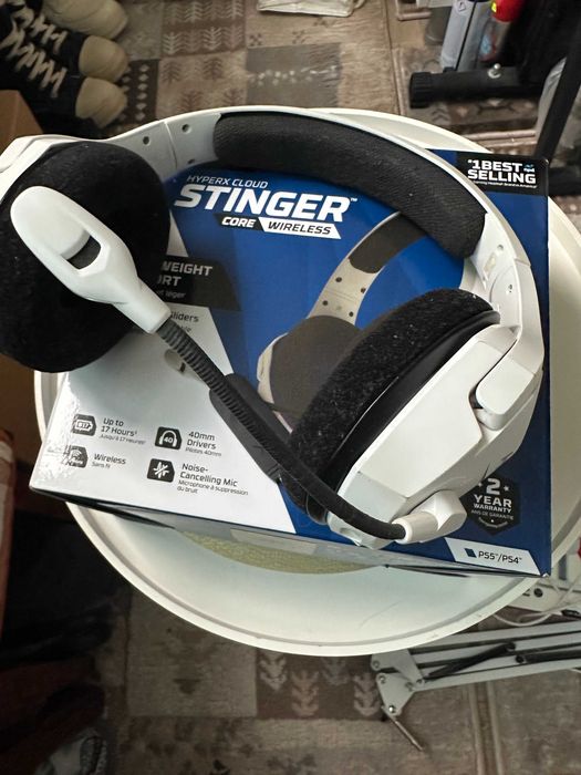 Casti HyperX Cloud Stinger Core Wireless White