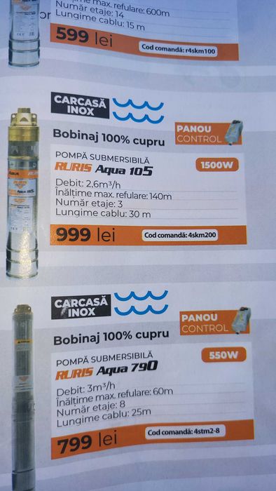 Pompa apa Ruris 105 perfect functionala ca noua